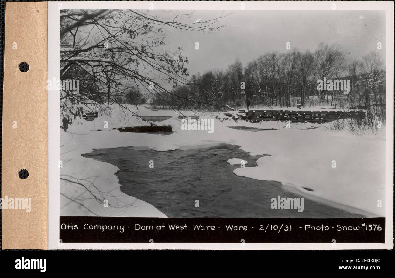Otis Company, dam at West Ware, Ware, Mass., Feb. 10, 1931 Parcel no
