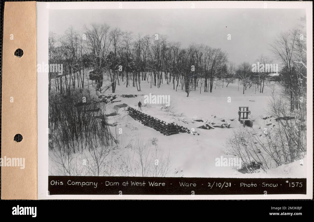 Otis Company, dam at West Ware, Ware, Mass., Feb. 10, 1931 Parcel no