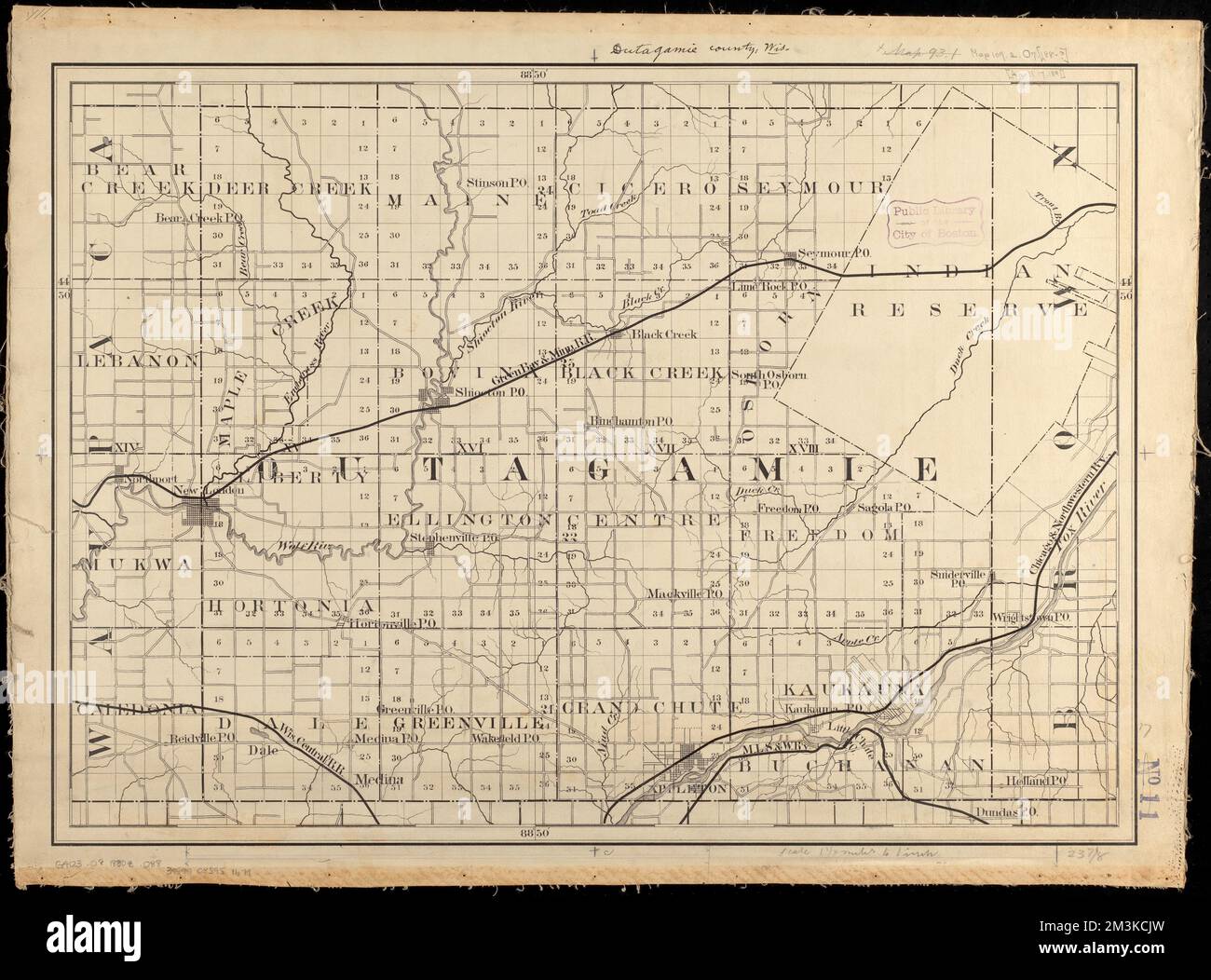 Outagamie County, Wis. , Outagamie County Wis., Maps, Manuscript maps