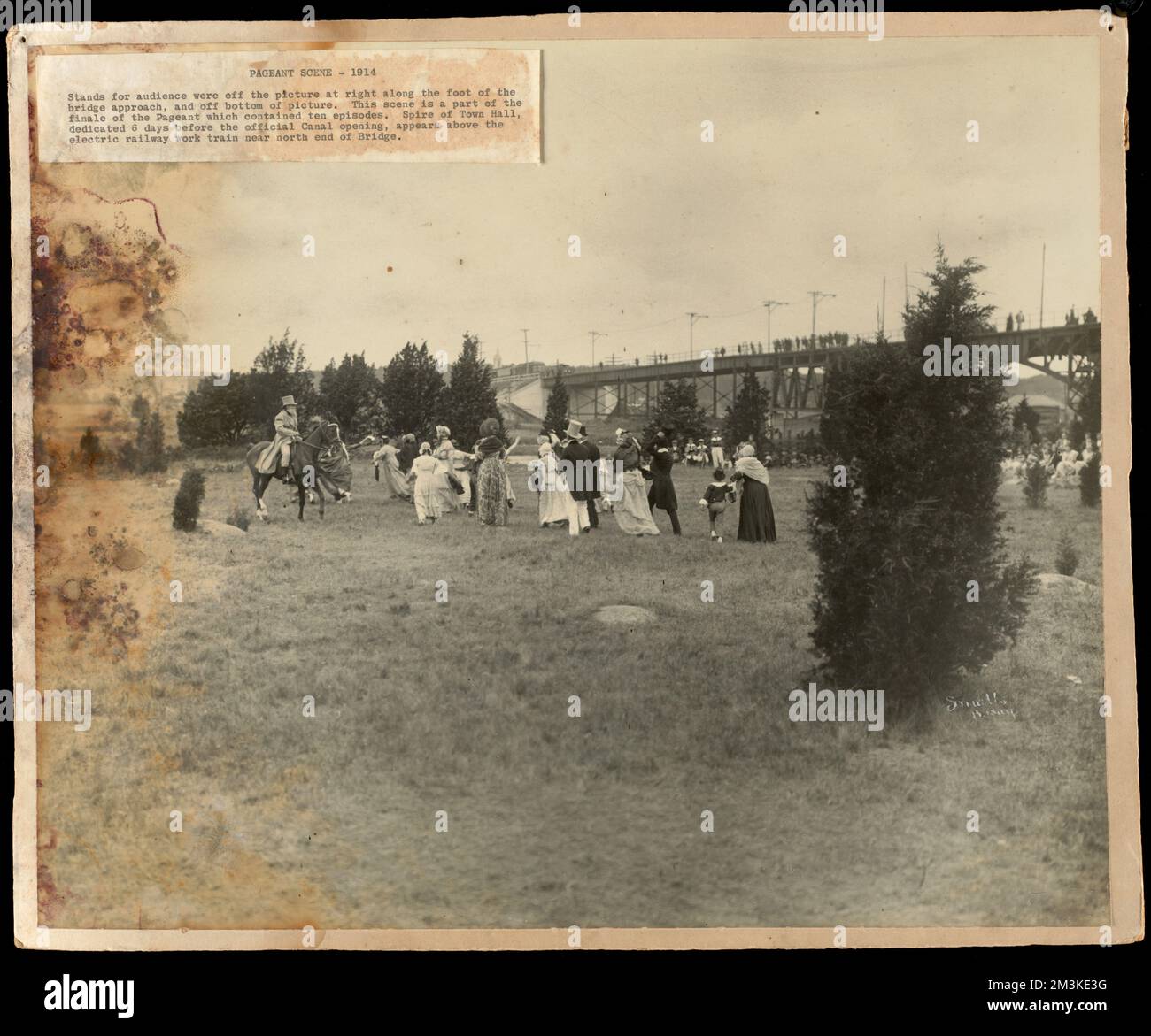 Pageant scene - 1914 , Pageants, Bourne Archives Collection Stock Photo ...