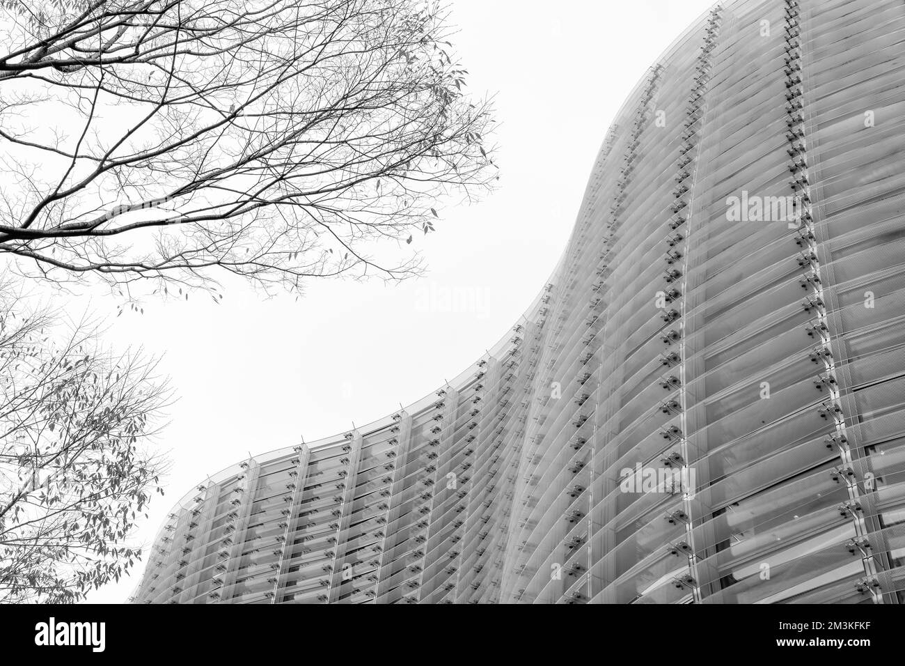 The architecture of The National Art Center, Tokyo designed by Kisho
