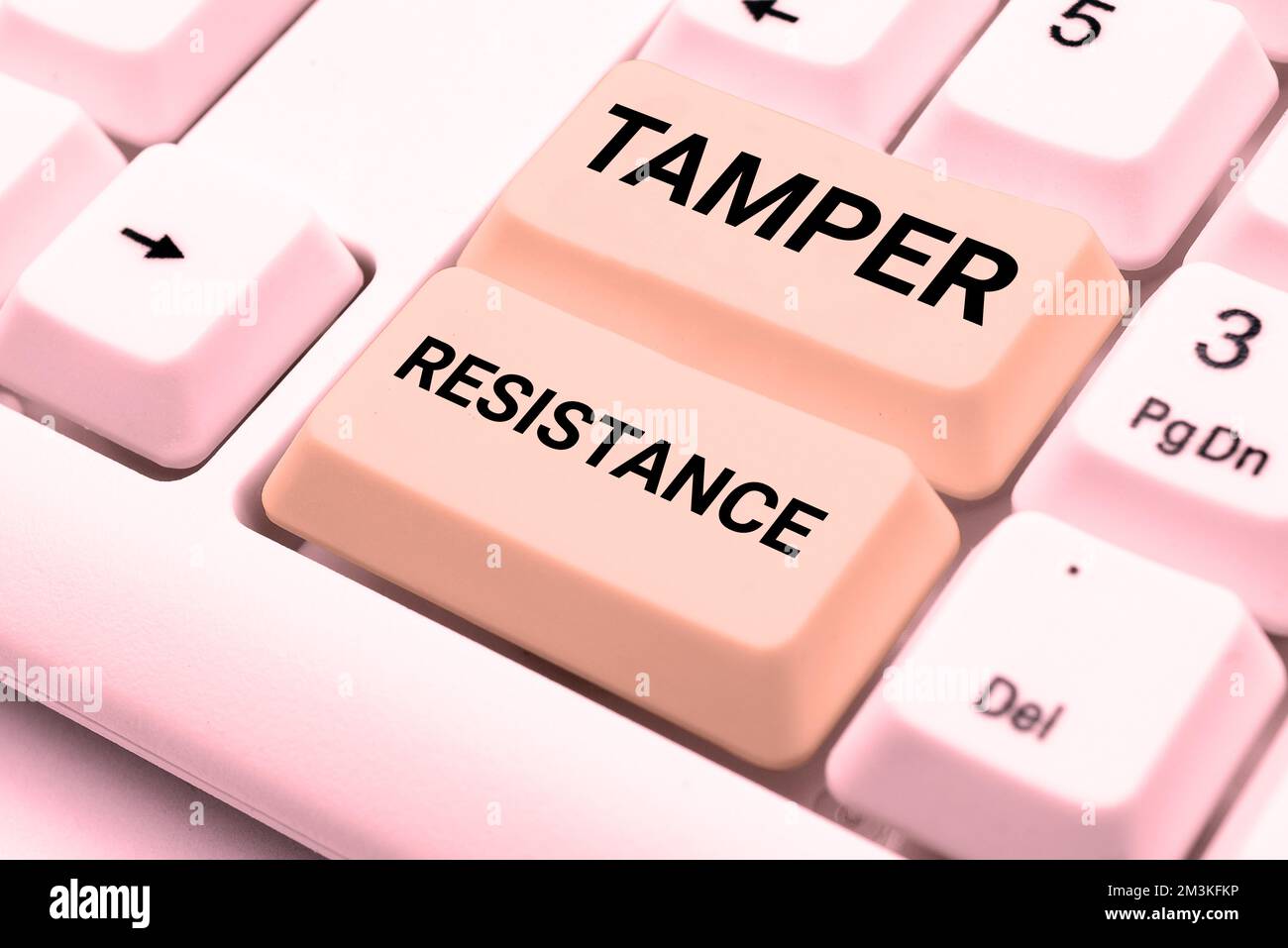 Text showing inspiration Tamper Resistance. Concept meaning resilent to