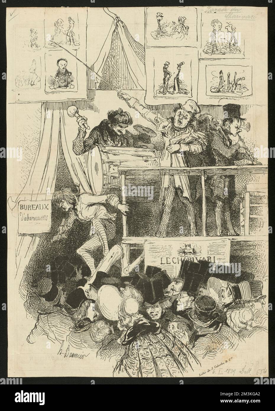 Parade Du Charivari. Honoré Daumier (1808-1879). Lithographs Stock 