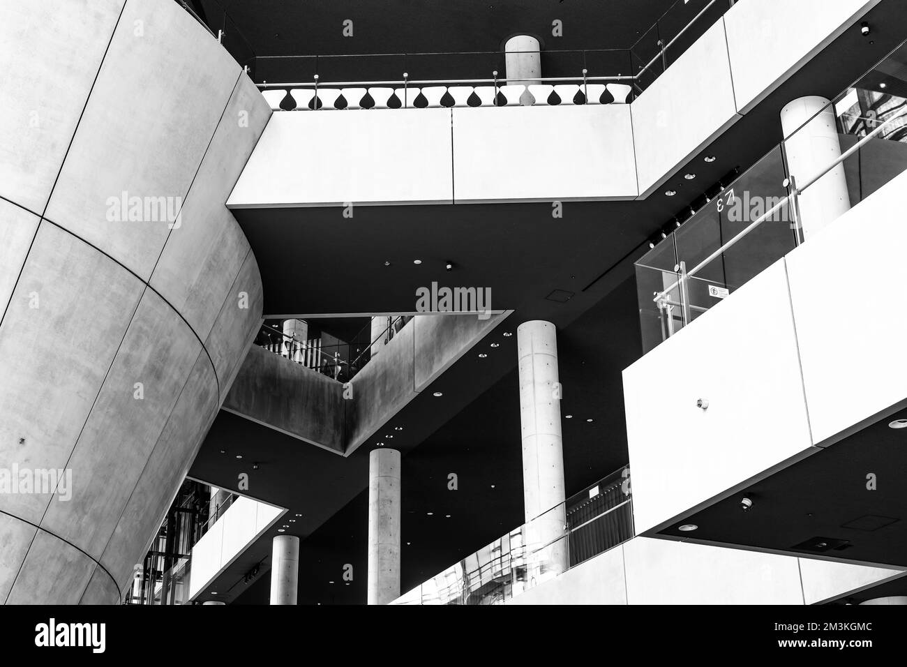 The architecture of The National Art Center, Tokyo designed by Kisho