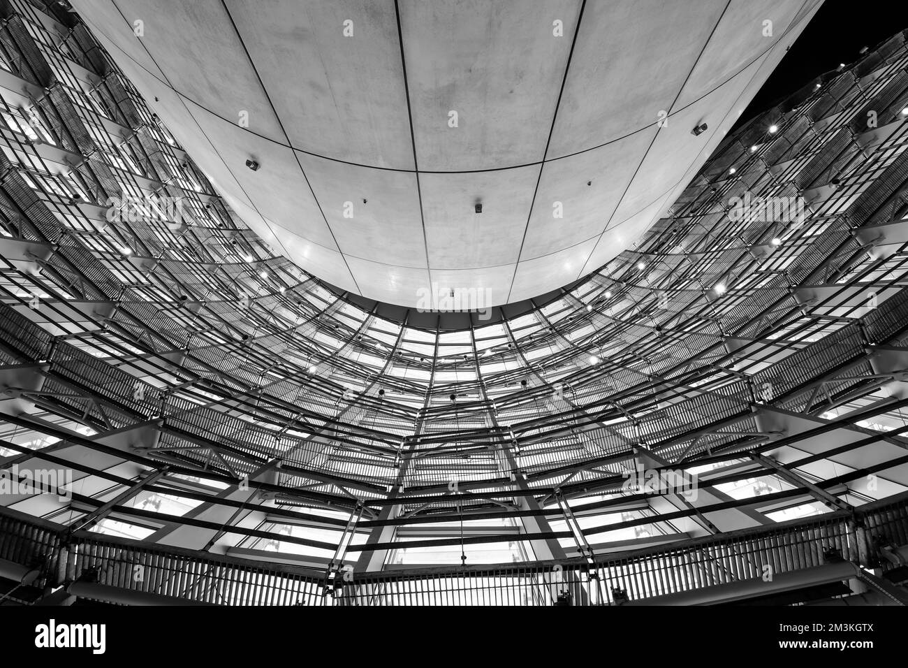 The architecture of The National Art Center, Tokyo designed by Kisho