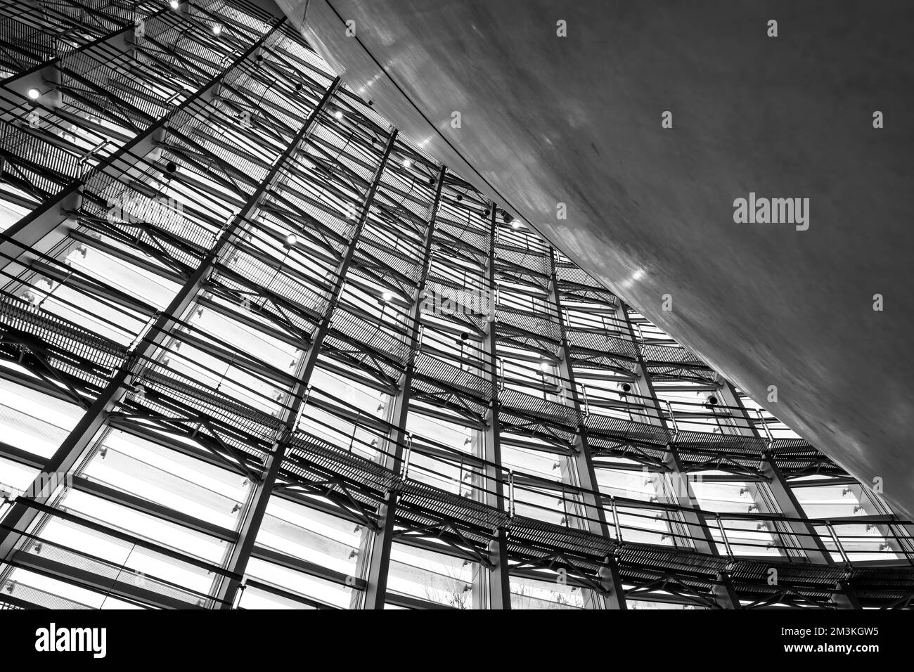The architecture of The National Art Center, Tokyo designed by Kisho