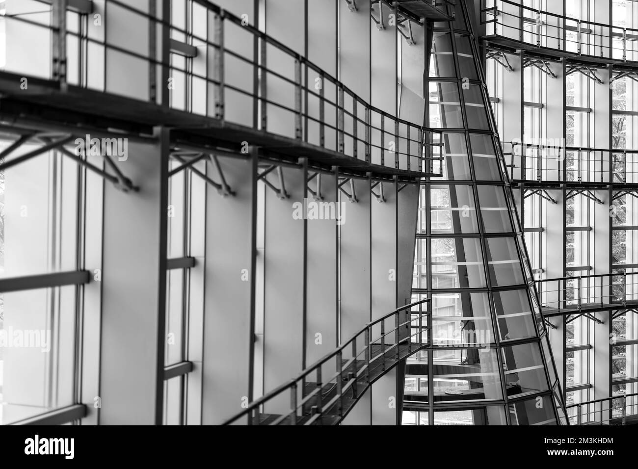 The architecture of The National Art Center, Tokyo designed by Kisho