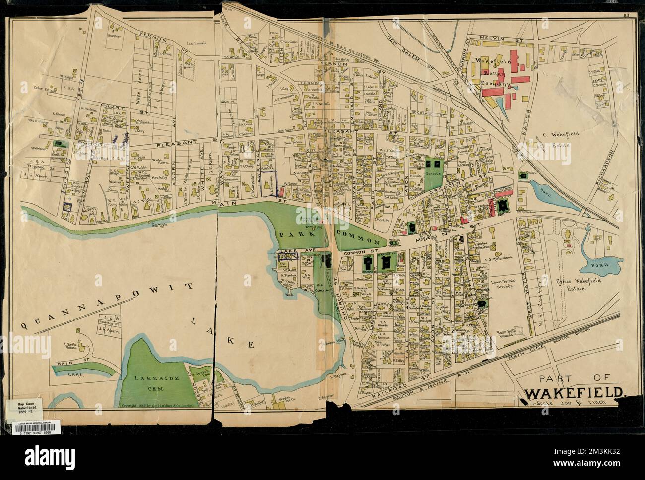 Part of Wakefield [Massachusetts] Greenwood ; Town of Wakefield