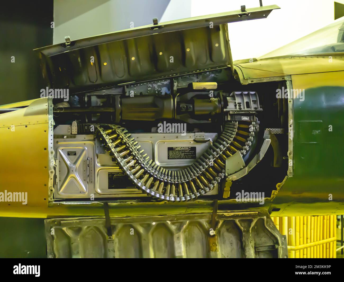 Internal components of a fighter gun Stock Photo Alamy