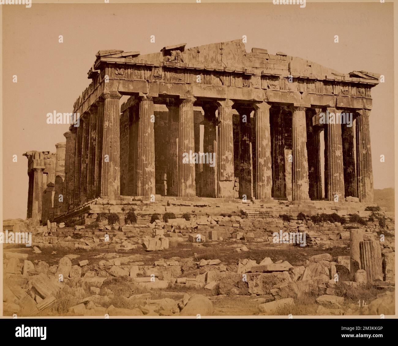 Parthenon, north front , Greek temples, Archaeological sites, Parthenon Athens, Greece. Nicholas Catsimpoolas Collection Stock Photo
