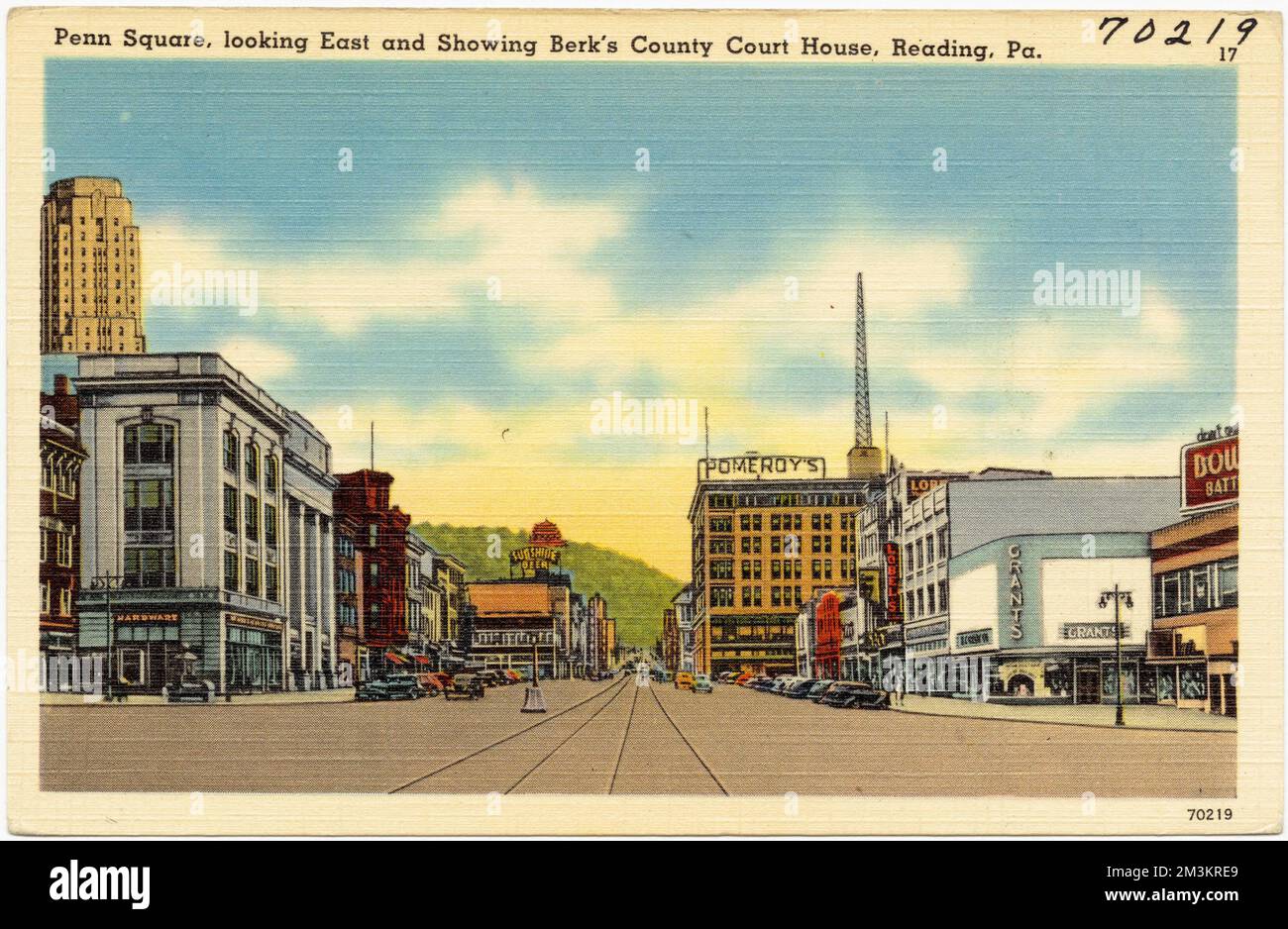 Penn Square looking east and showing Berk #39 s County Court House