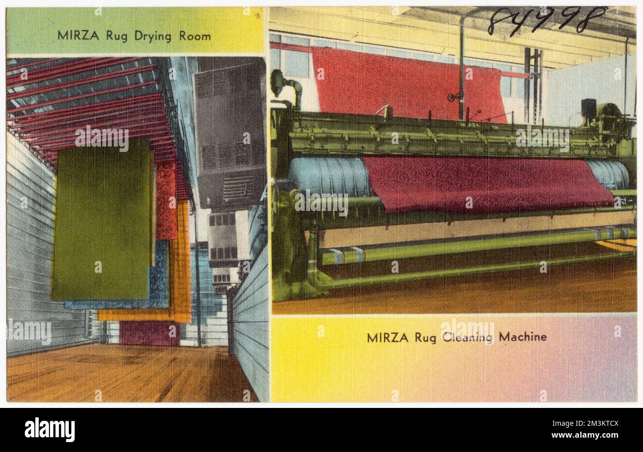 Persian Rug and Carpet Cleaning Company , Commercial facilities, Tichnor Brothers Collection, postcards of the United States Stock Photo