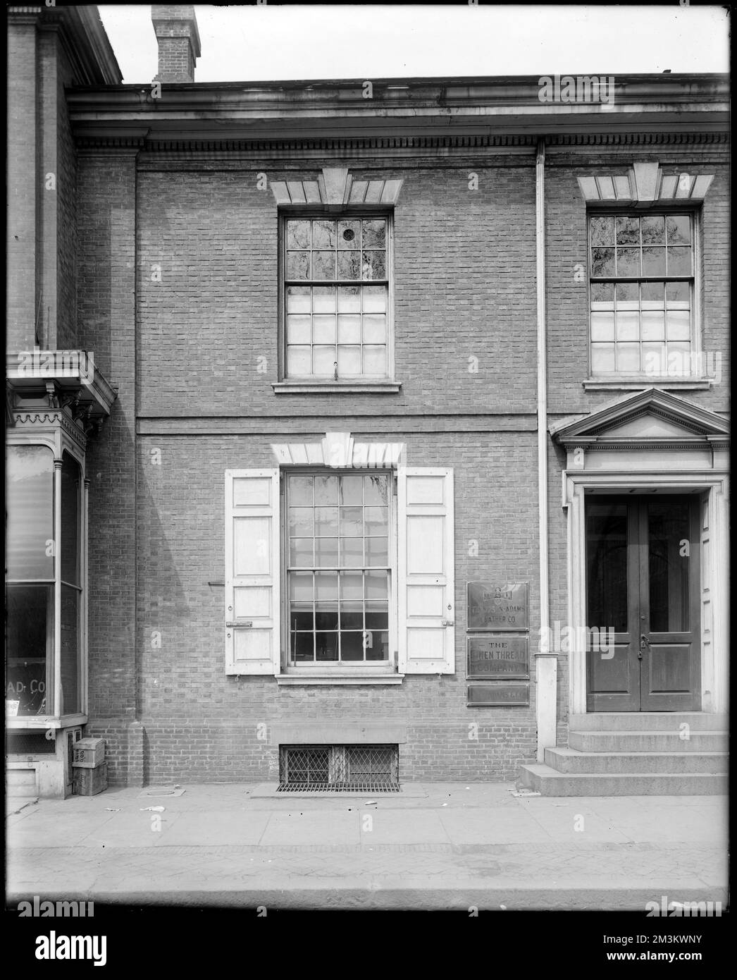 Philadelphia, Pennsylvania, 5th and Arch Streets, Free Quakers Meeting House , Friends' meeting houses. Frank Cousins Glass Plate Negatives Collection Stock Photo