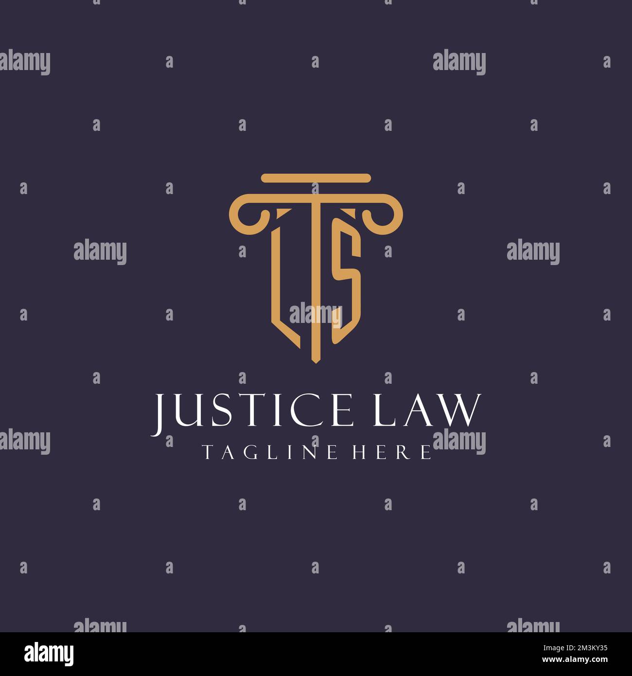 LS monogram initials design for law firm, lawyer, law office with ...