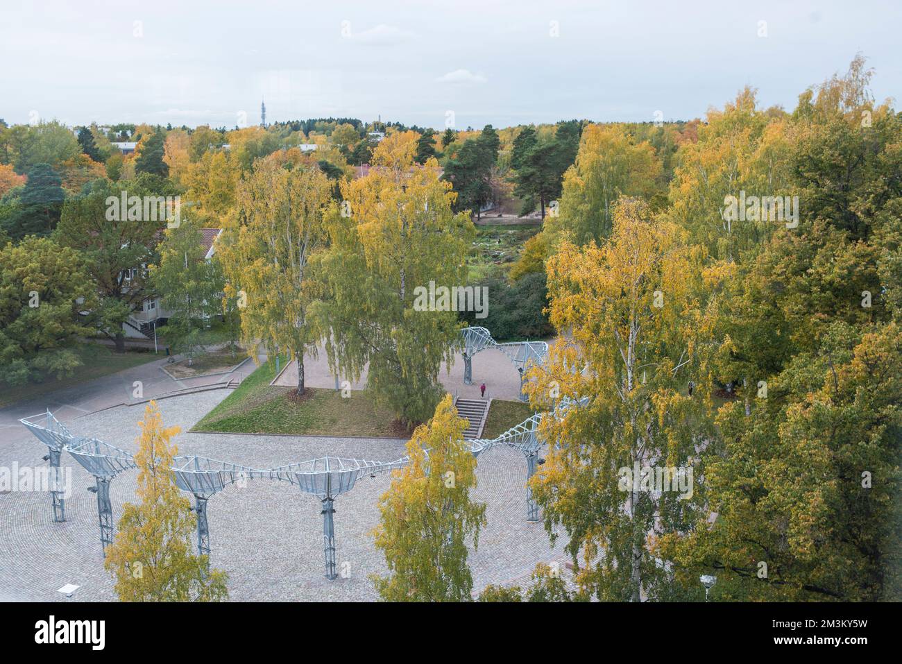 Formal parklands, Helsinki Stock Photo