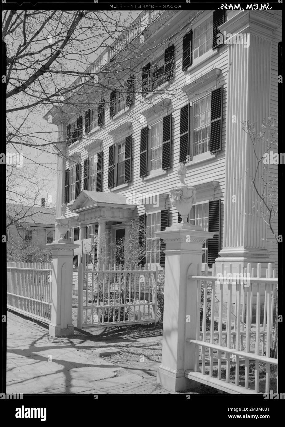 PierceNichols House, exterior, Salem MA , Dwellings, Fences. Samuel