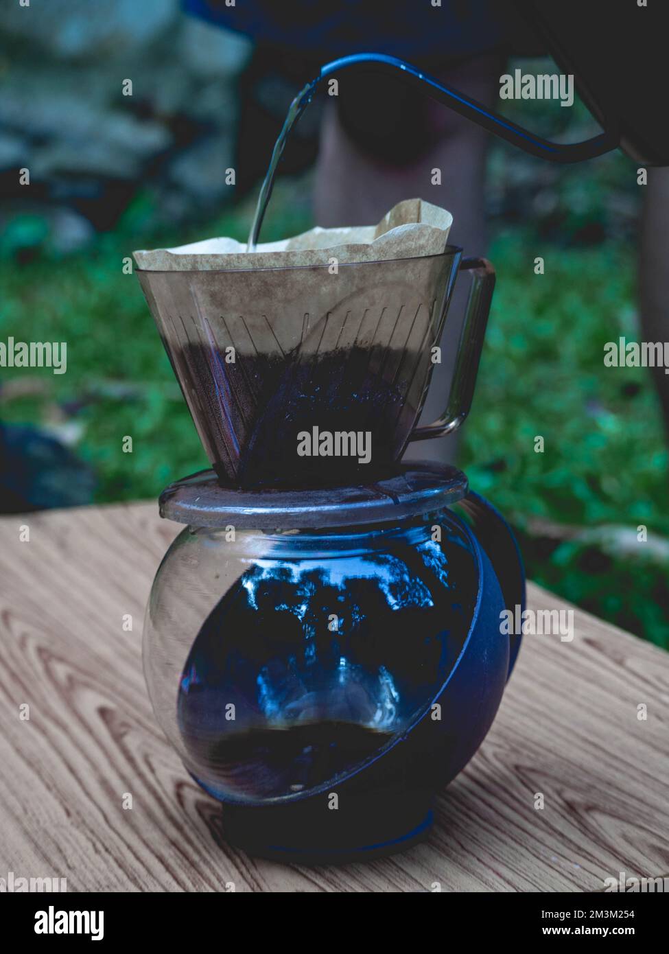 Tools for dripping coffee and dripping coffee Stock Photo Alamy