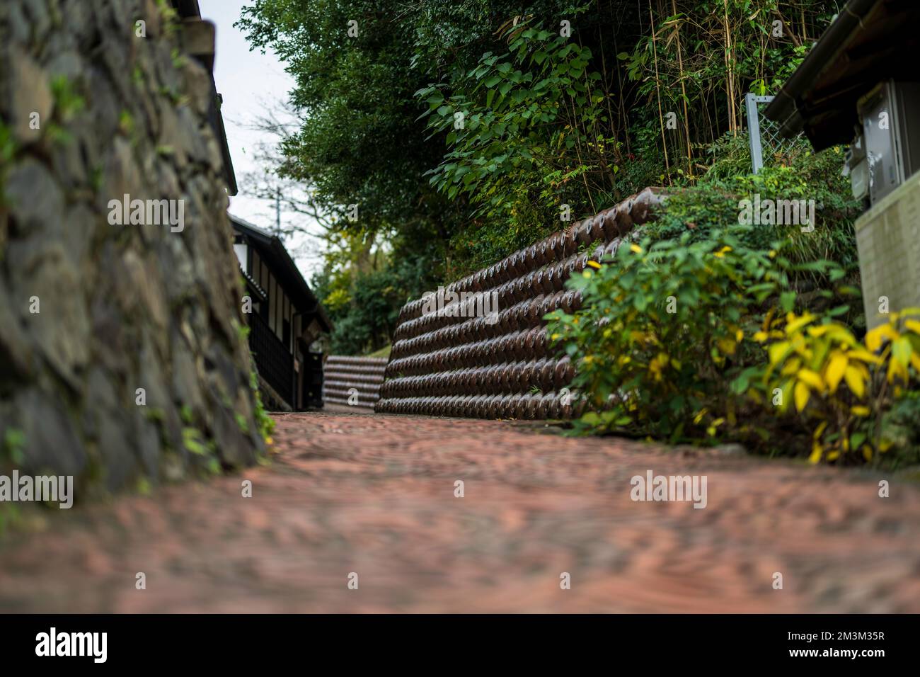 Pottery Footpath in Tokoname, Aichi, Japan Stock Photo