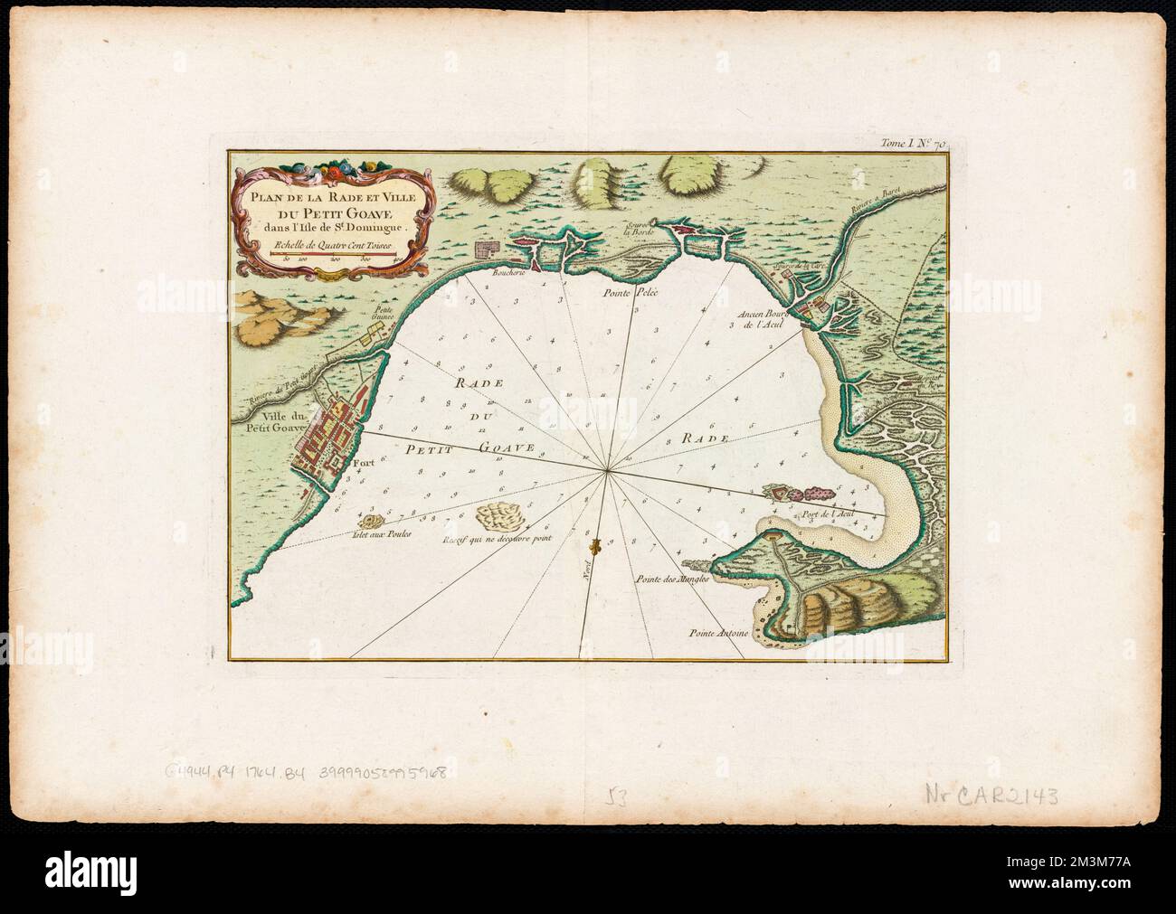Plan de la Rade et Ville du Petit Goave dans i'Isle de St. Domingue , Nautical charts, Haiti
