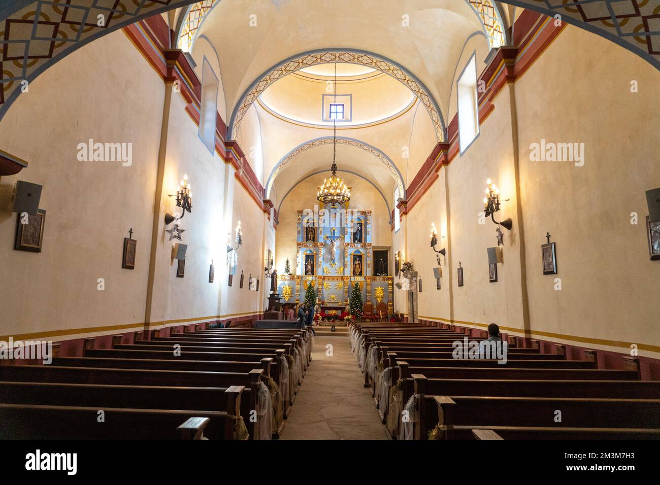 San Antonio church mission Stock Photo