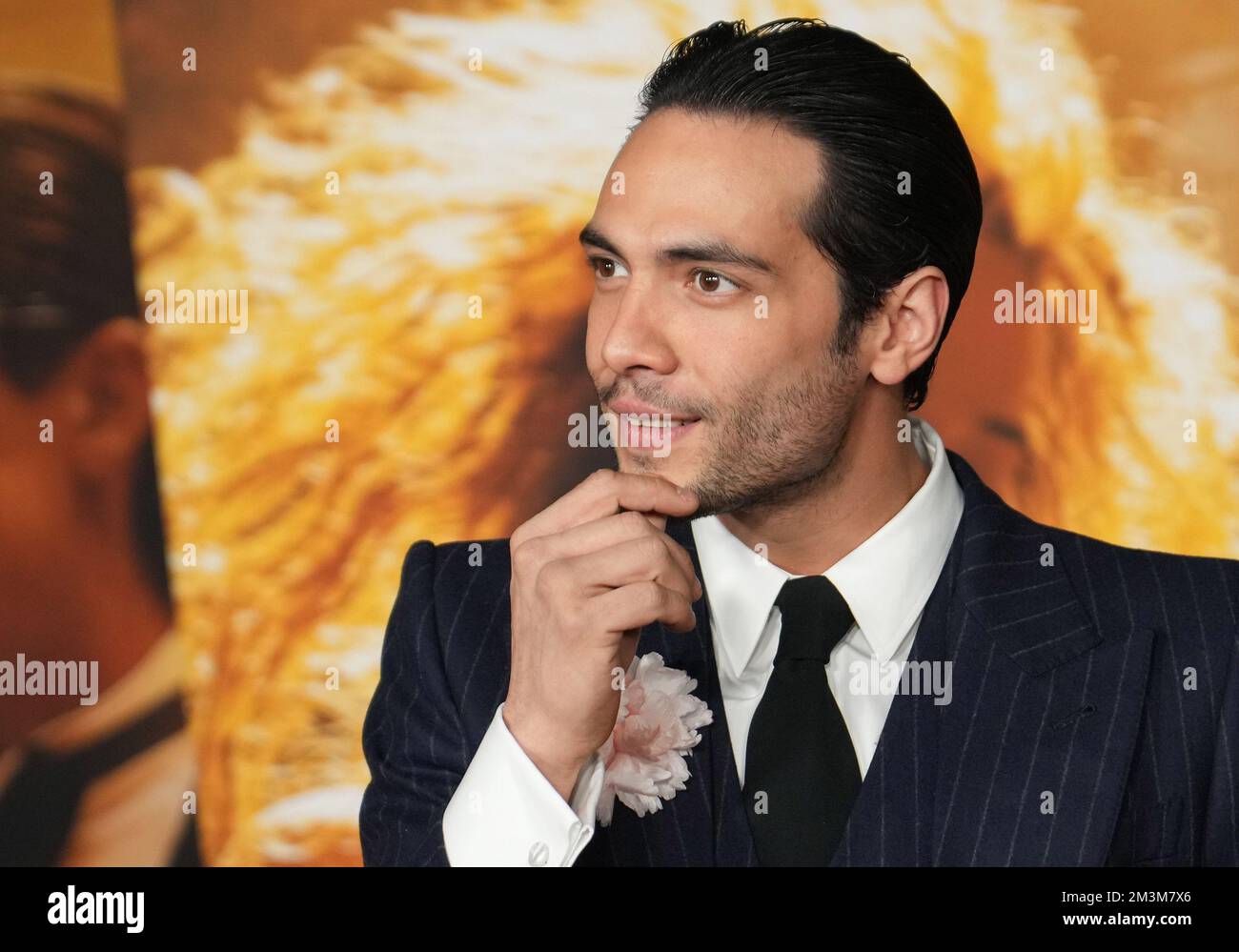 Los Angeles, USA. 15th Dec, 2022. Diego Calva arrives at the BABYLON Los Angeles Premiere held at the Academy Museum of Motion Pictures in Los Angeles, CA on Thursday, ?December 15, 2022. (Photo By Sthanlee B. Mirador/Sipa USA) Credit: Sipa USA/Alamy Live News Stock Photo