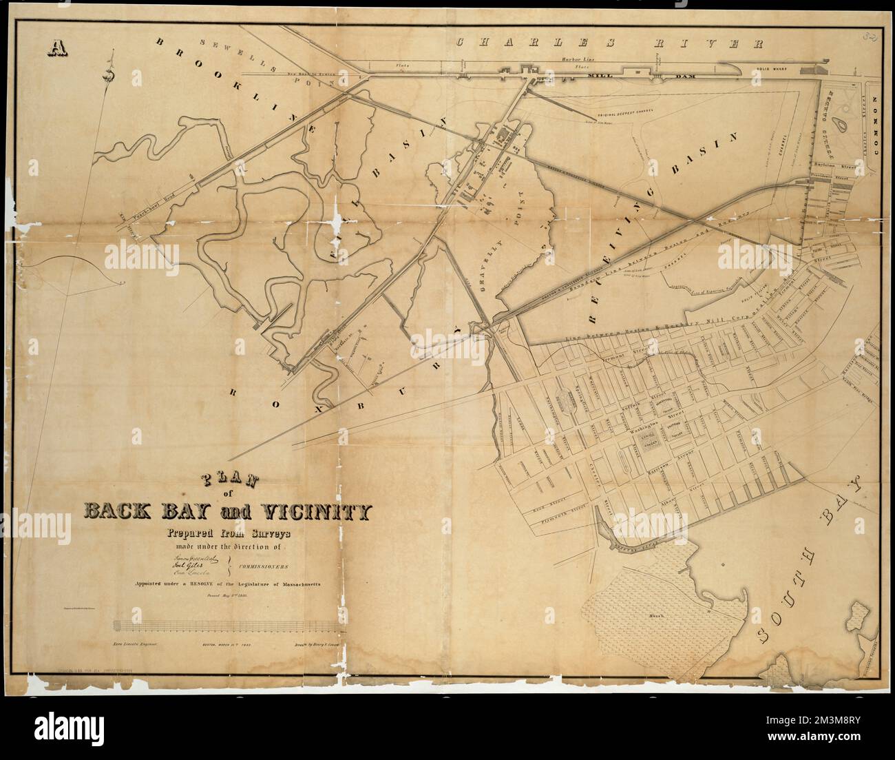 Map Of Boston 1850 Hi-res Stock Photography And Images - Alamy