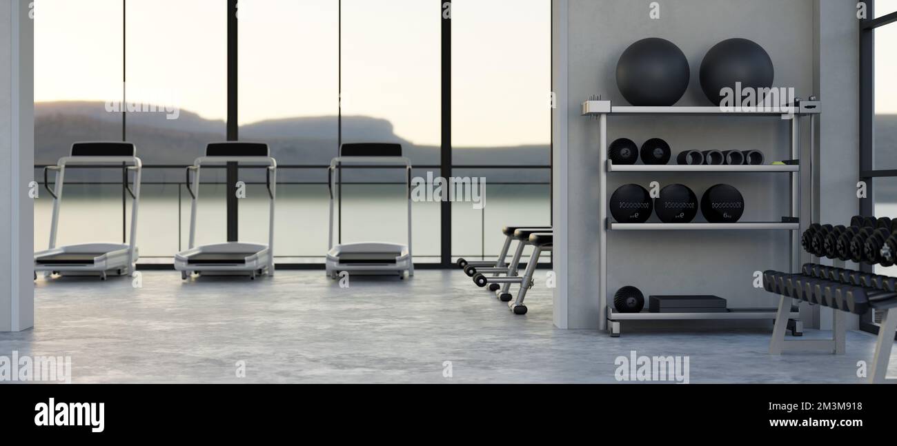 Gym interior wall design clearance
