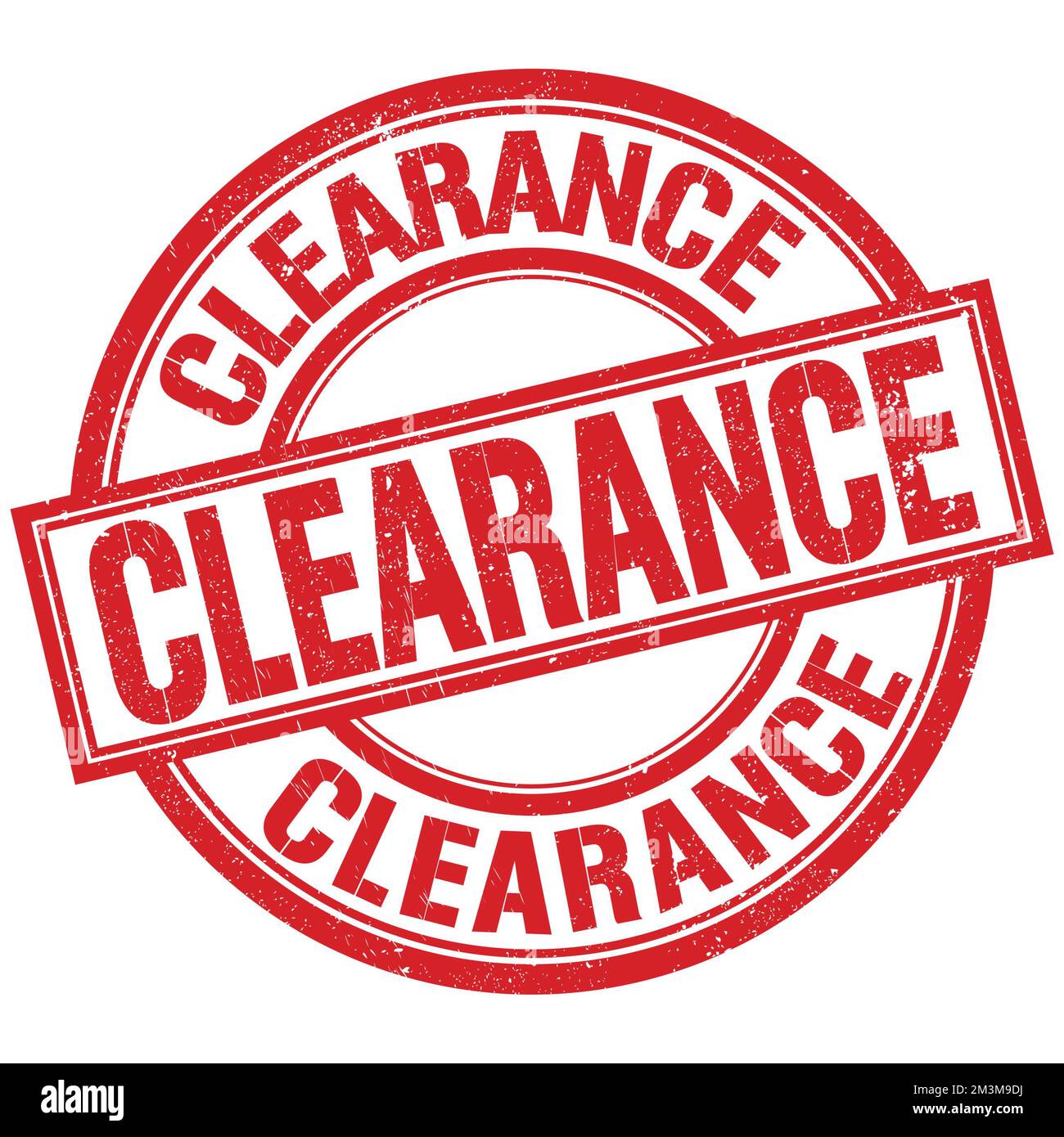 Clearance stamp sign round hi-res stock photography and images - Alamy