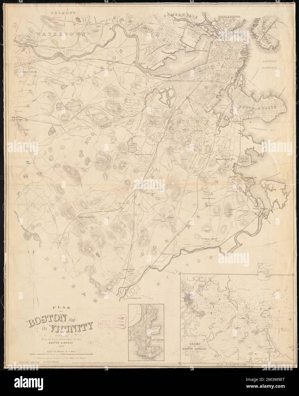 Plan of Boston and its vicinity , Boston Mass., Maps Norman B ...