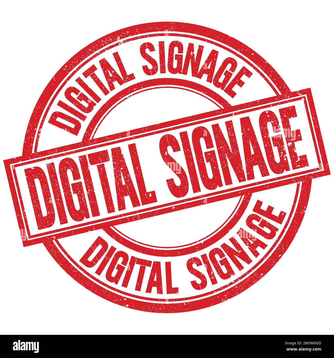 DIGITAL SIGNAGE text written word on red round stamp sign Stock Photo ...
