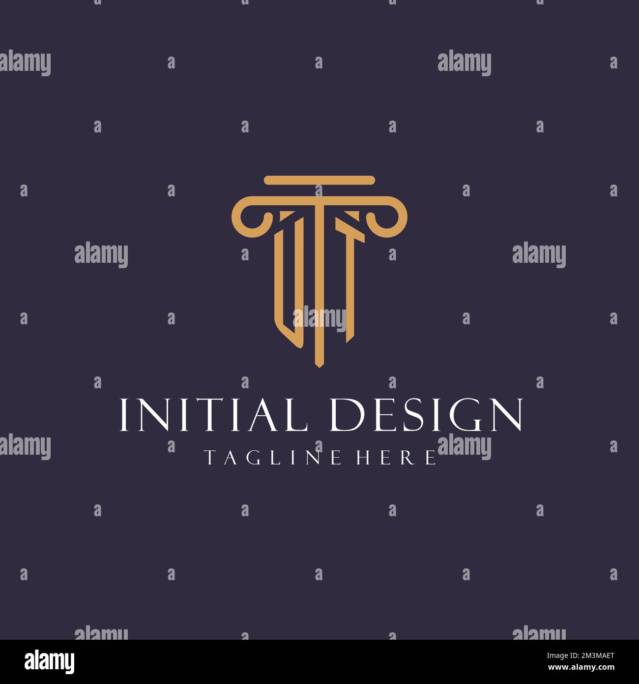 UT monogram initials design for law firm, lawyer, law office with ...