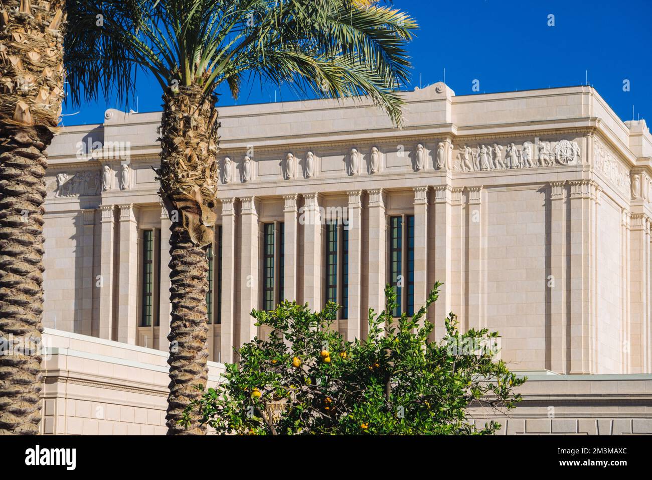 The mesa lds temple Stock Photo