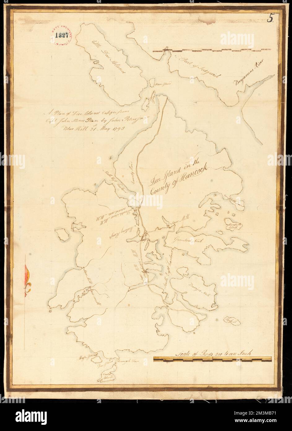 Map of deer isle hi-res stock photography and images - Alamy