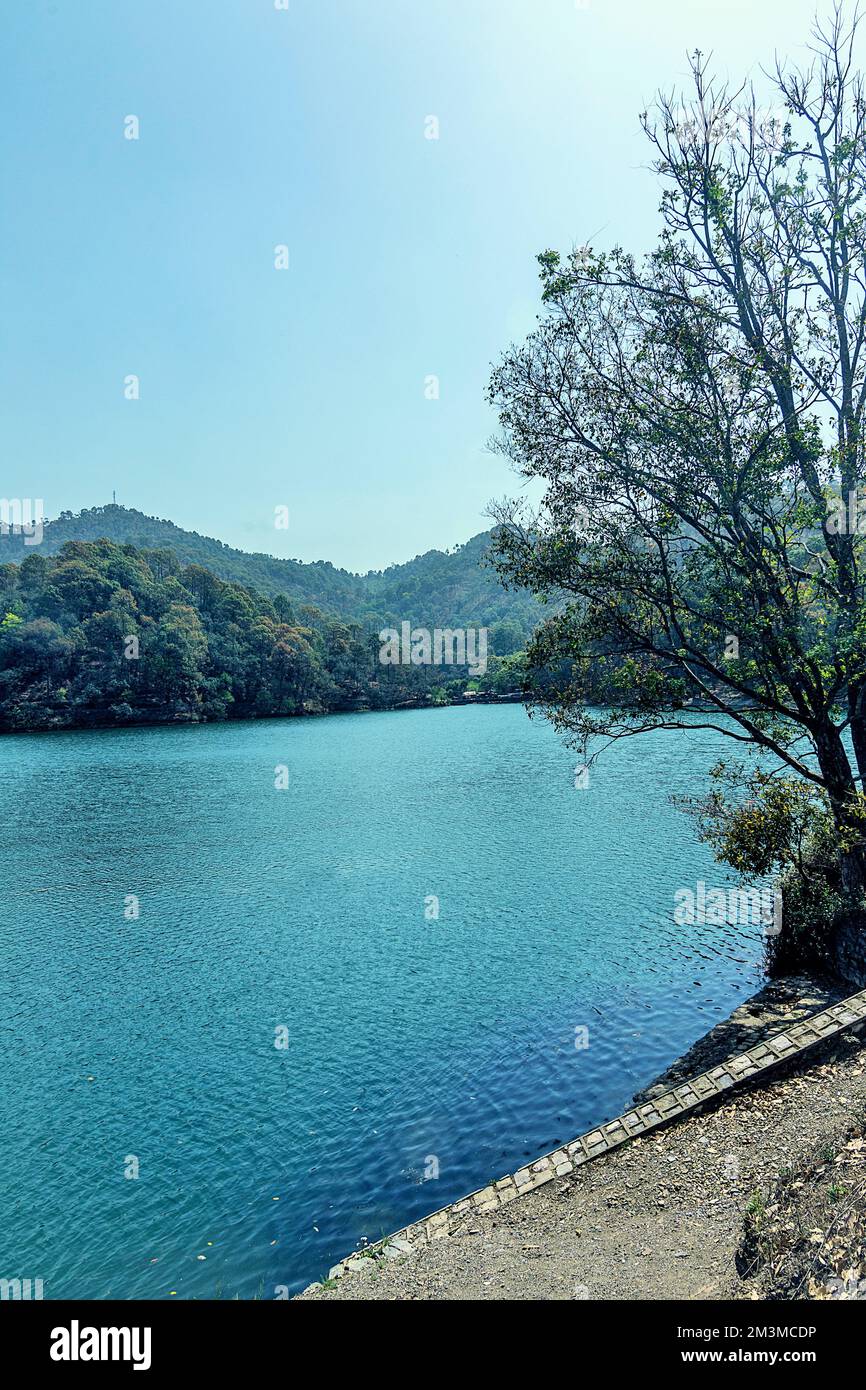 Sattal lake, Sat Tal lake, Bhimtal, Nainital, Uttarakhand, India Stock Photo