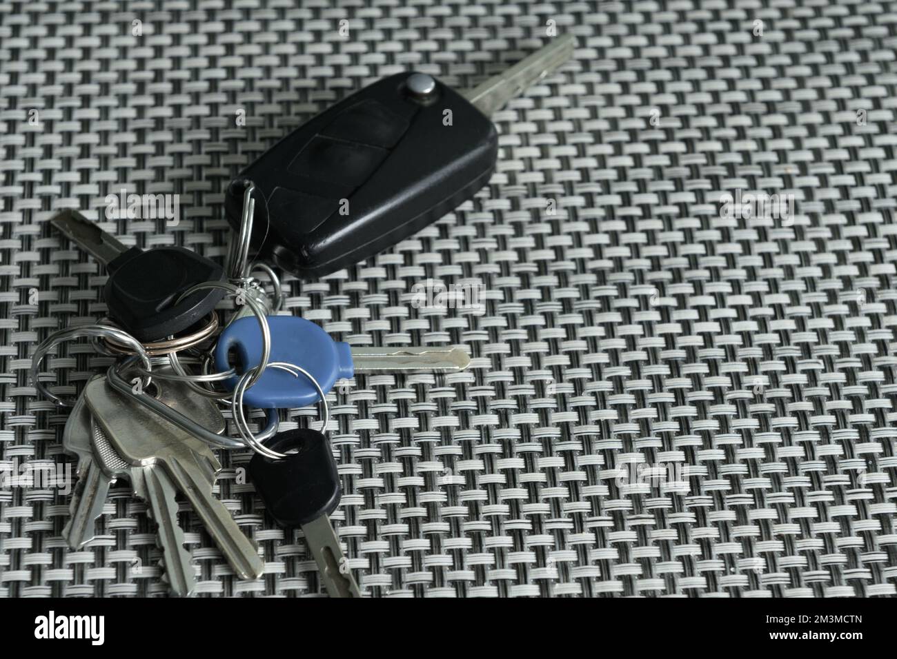 Car keys fomr an old car with Saint christopher, patron saint of drivers,  attached tothe key ring Stock Photo - Alamy