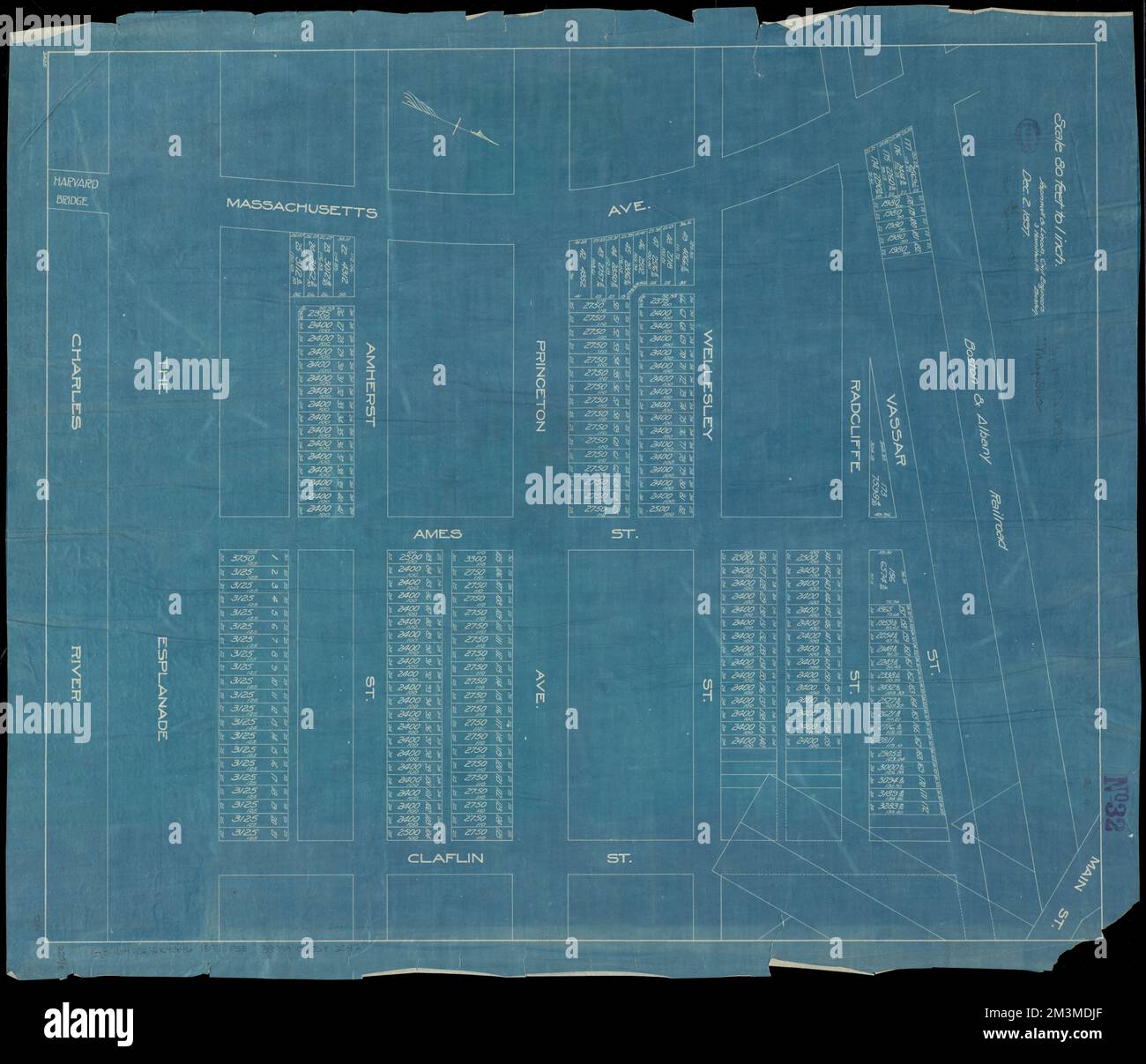 Map detailing lots in Kendall Square