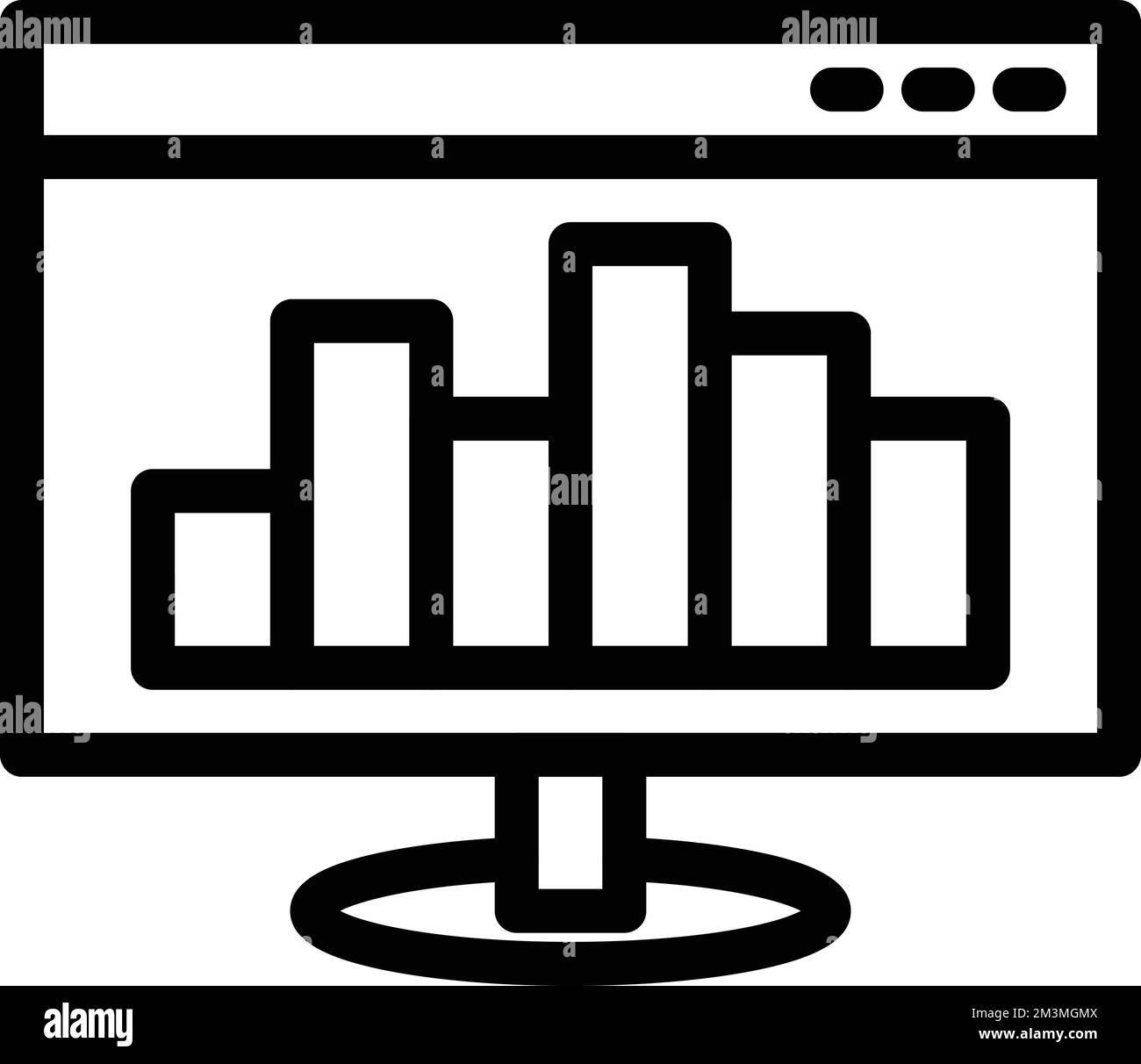 Web Traffic Vector Illustration Line Icon Design Stock Vector
