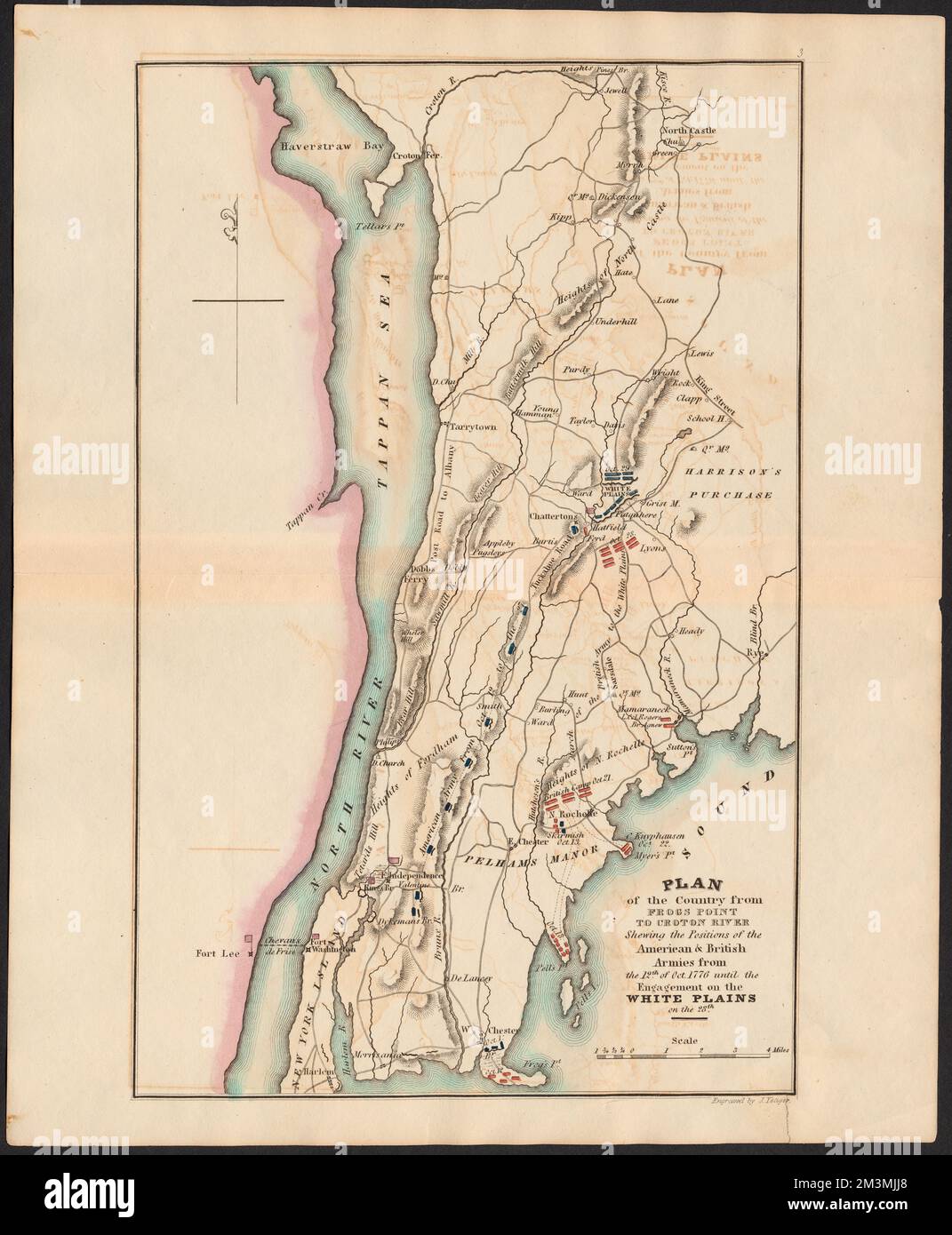 United states map 1776 hi res stock - Plan Of The Country From Frogs Point To Croton River Shewing The Positions Of The American British Armies From The 12th Of Oct 1776 Until The Engagement On The White Plains On The 28th Campaigns Battles War United States History Revolution 1775 1783 Robert E Diefenbach Map Collection 2M3MJJ8 