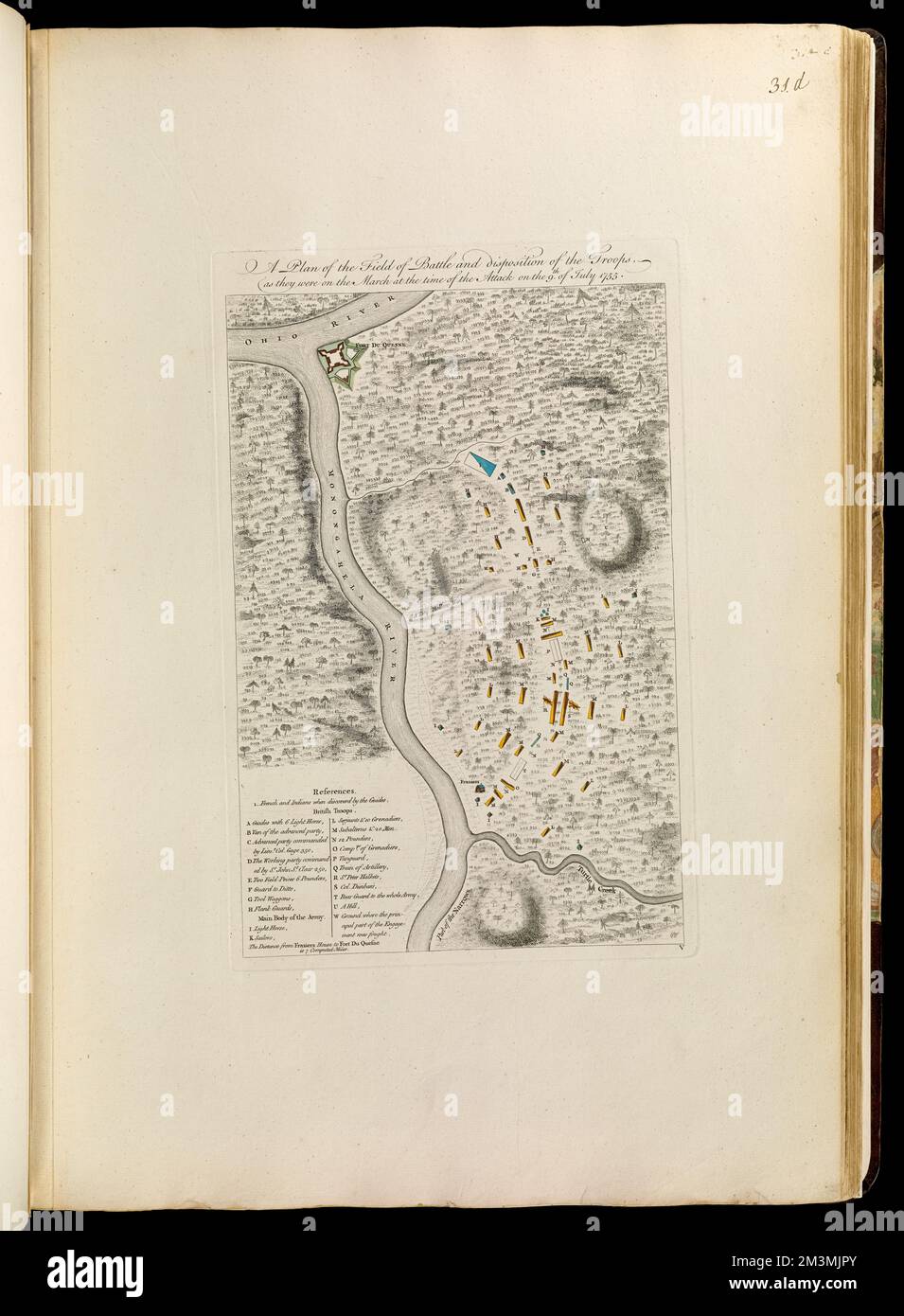A plan of the field of battle and - A Plan Of The Field Of Battle And Disposition Of The Troops As They Were On The March At The Time Of The Attack On The 9th Of July 1755 Tactics Maps Early Works To 1800 Braddocks Campaign 1755 Maps Early Works To 1800 United States History French And Indian War 1754 1763 Maps Early Works To 1800 Fort Duquesne Pa Maps Early Works To 1800 Norman B Leventhal Map Center Collection 2M3MJPY 