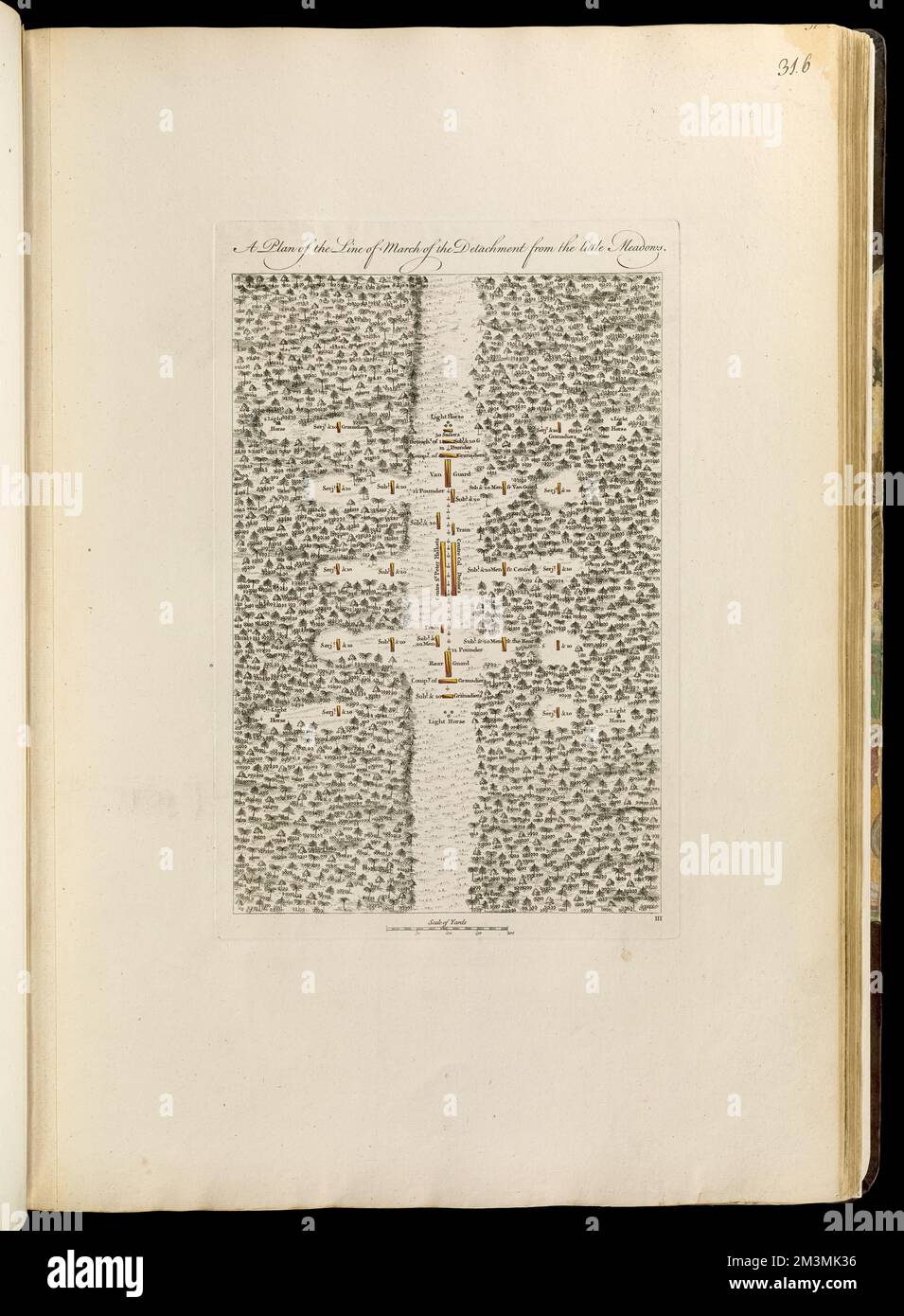A plan of the line of march of - A Plan Of The Line Of March Of The Detachment From The Little Meadows Tactics Maps Early Works To 1800 Braddocks Campaign 1755 Maps United States History French And Indian War 1754 1763 Maps Norman B Leventhal Map Center Collection 2M3MK36 