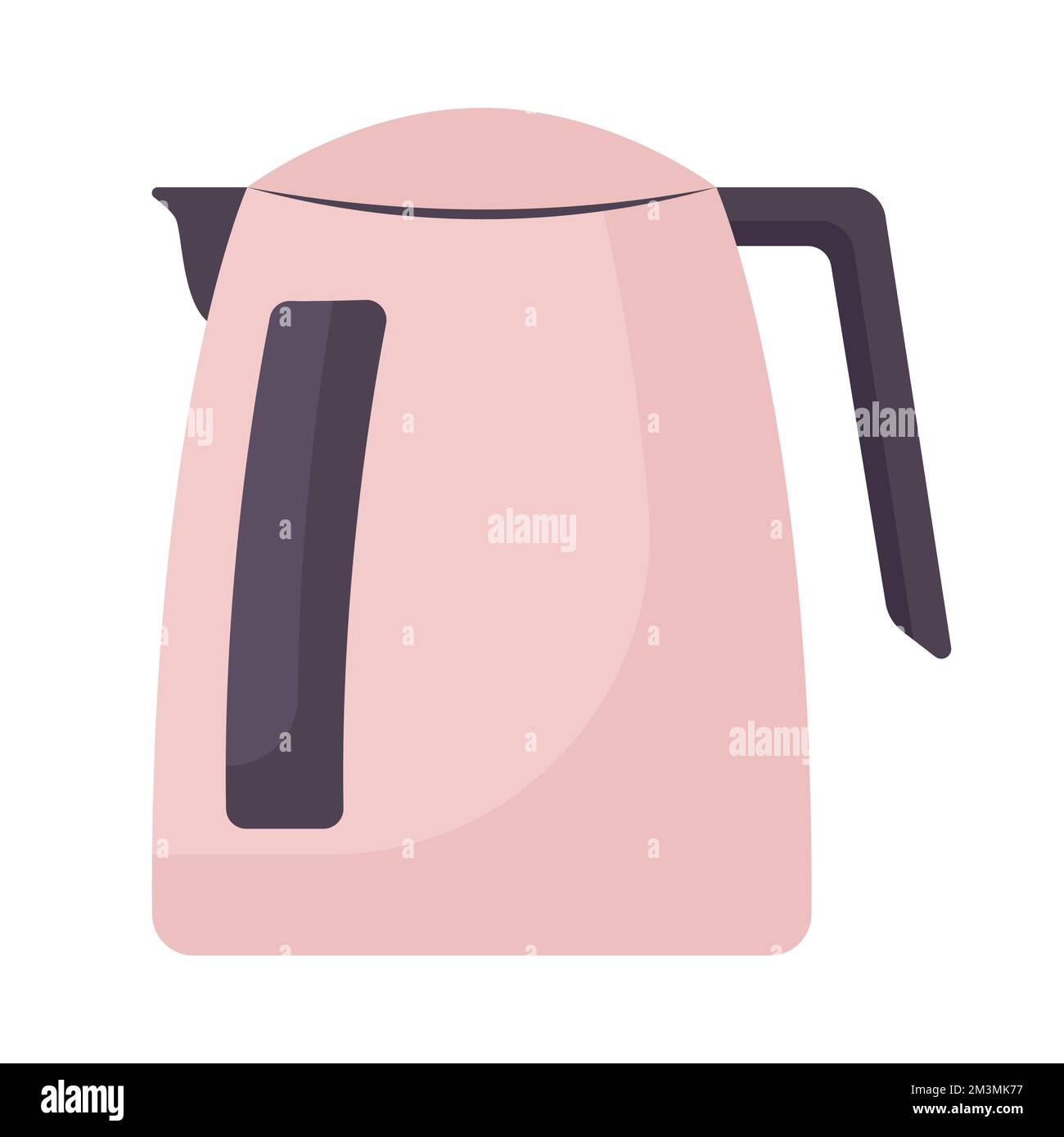 Electric teapot semi flat color vector object Stock Vector
