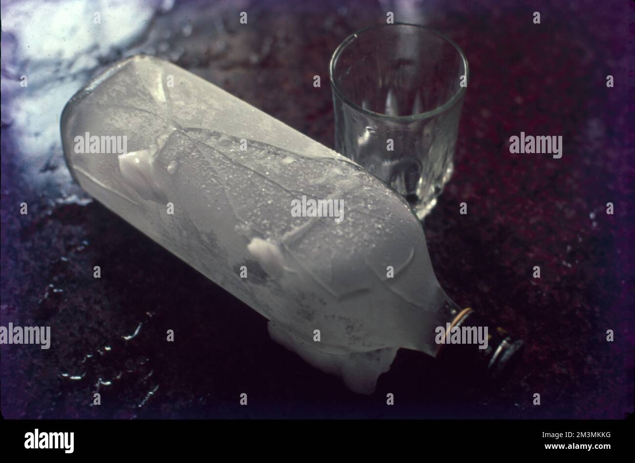 To freeze water bottles, remove a bit of liquid to allow for expansion