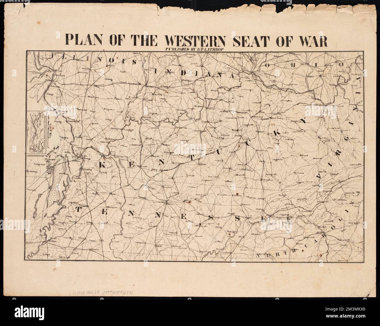 Plan of the western seat of war - Plan Of The Western Seat Of War Confederate States Of America History Maps United States History Civil War 1861 1865 Maps Norman B Leventhal Map Center Collection 2M3MKX0 