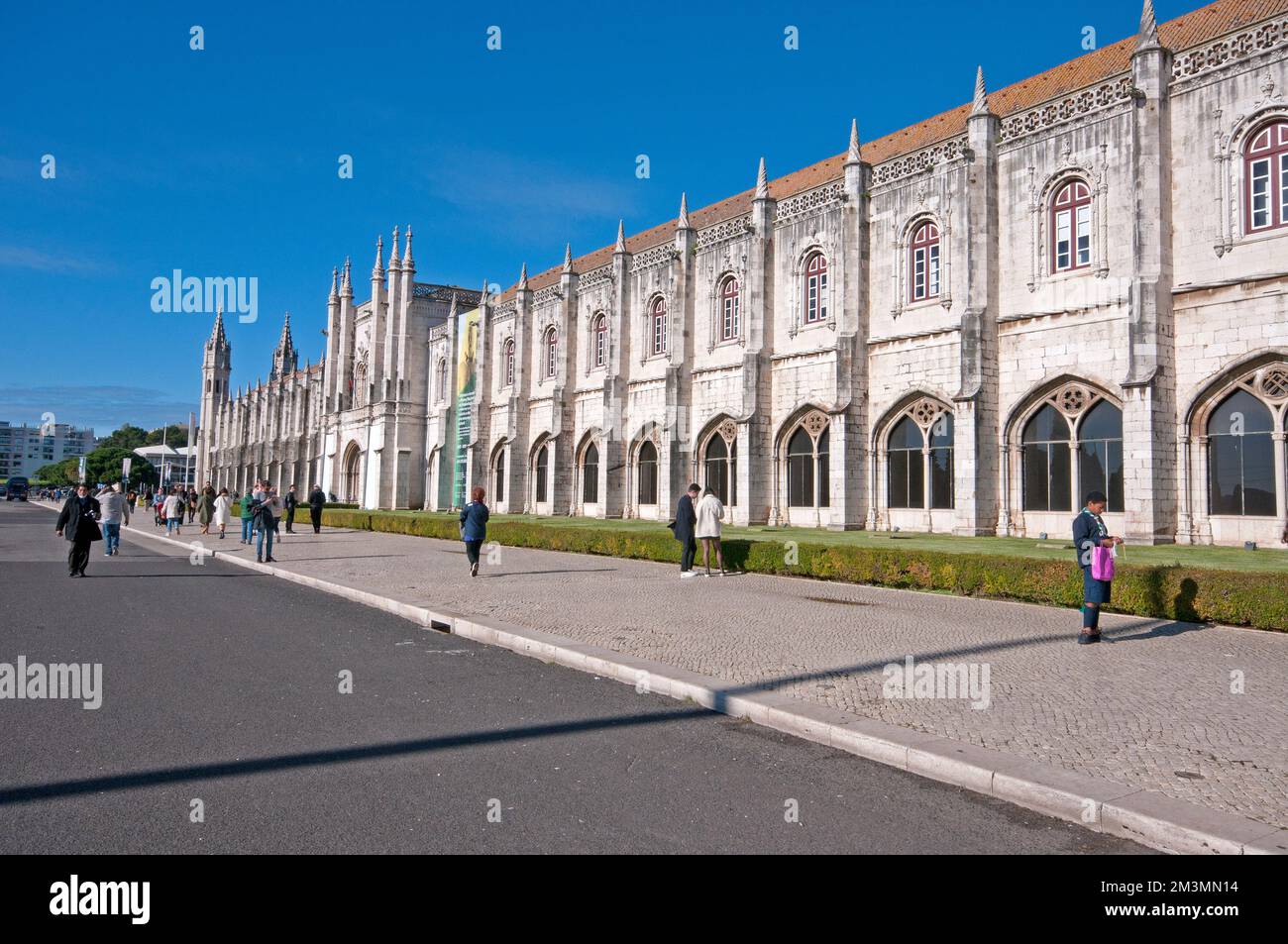 Jeronimos Monastery (built in 16th century by the architect Diogo de Boitaca in manueline style), Lisbon, Portugal Stock Photo