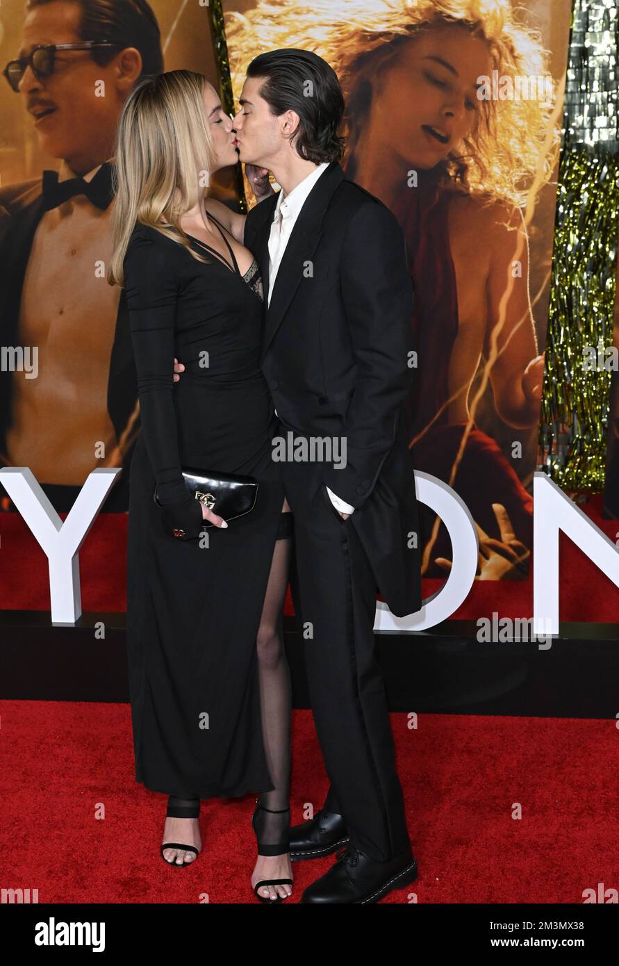 Los Angeles, USA. 15th Dec, 2022. Emma Brooks McAllister & Zack Lugo at the premiere for 'Babylon' at the Academy Museum of Motion Pictures. Picture Credit: Paul Smith/Alamy Live News Stock Photo