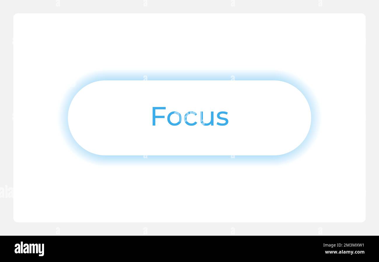 Focused button state UI element template Stock Vector Image & Art Alamy