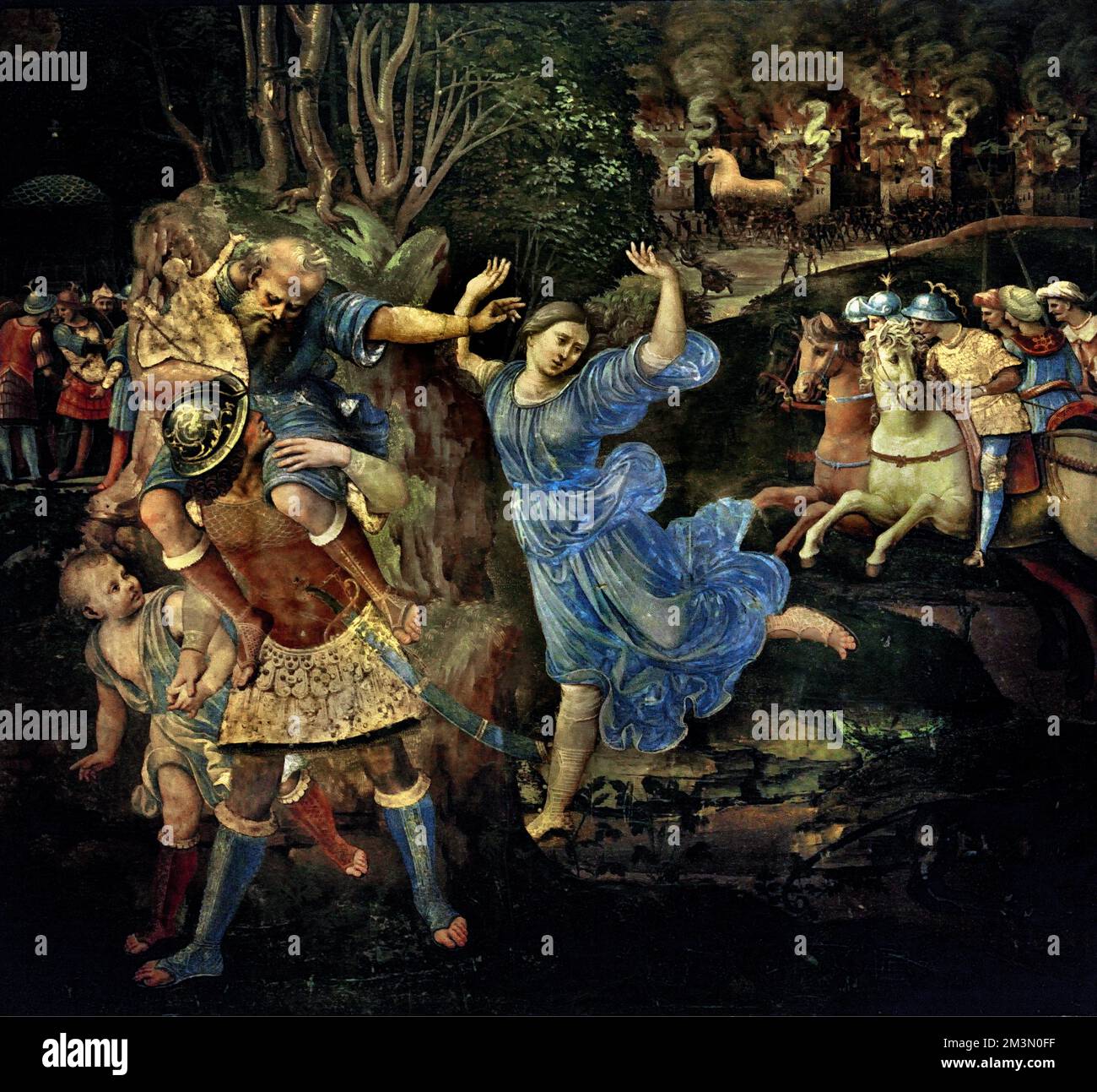 Aeneas Flees from Troy, 150809 by Girolamo Genga 14761551 Christian