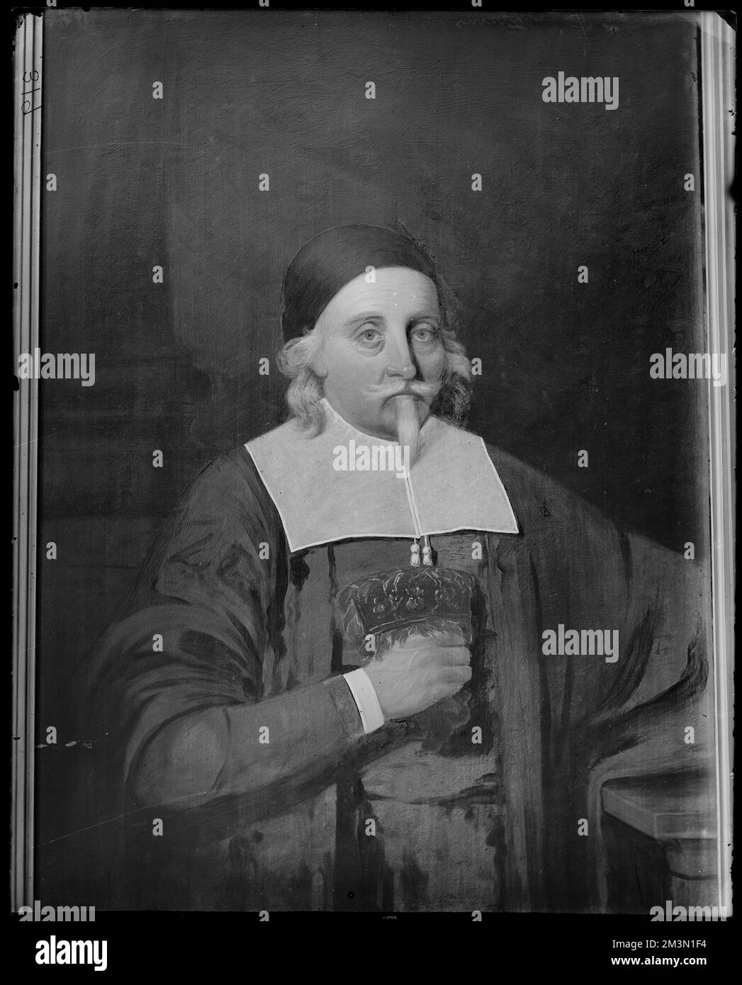 Portrait, Governor John Endicott, from painting in Essex Institute