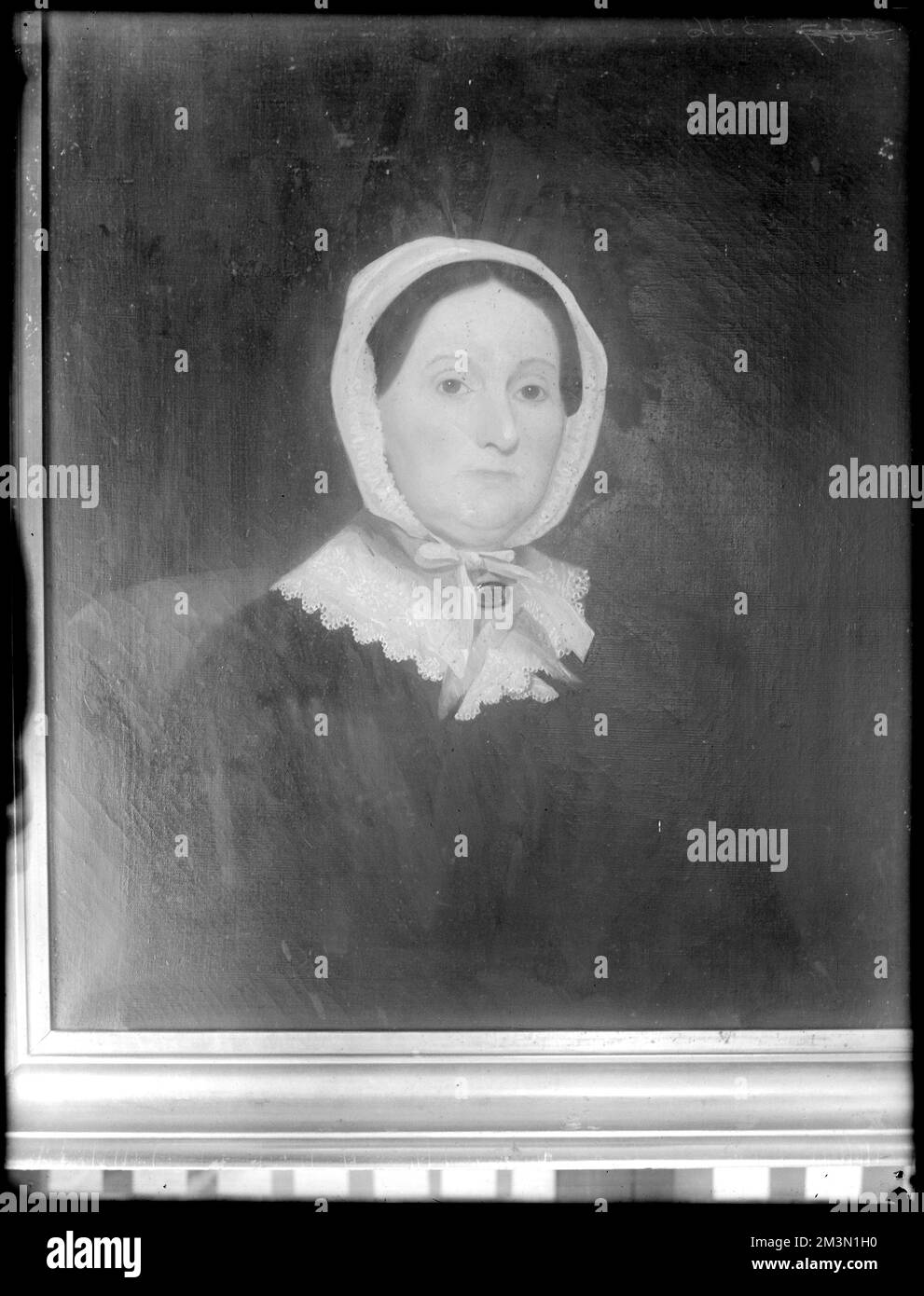 Portrait, Mary Page , Portrait paintings. Frank Cousins Glass Plate Negatives Collection Stock Photo