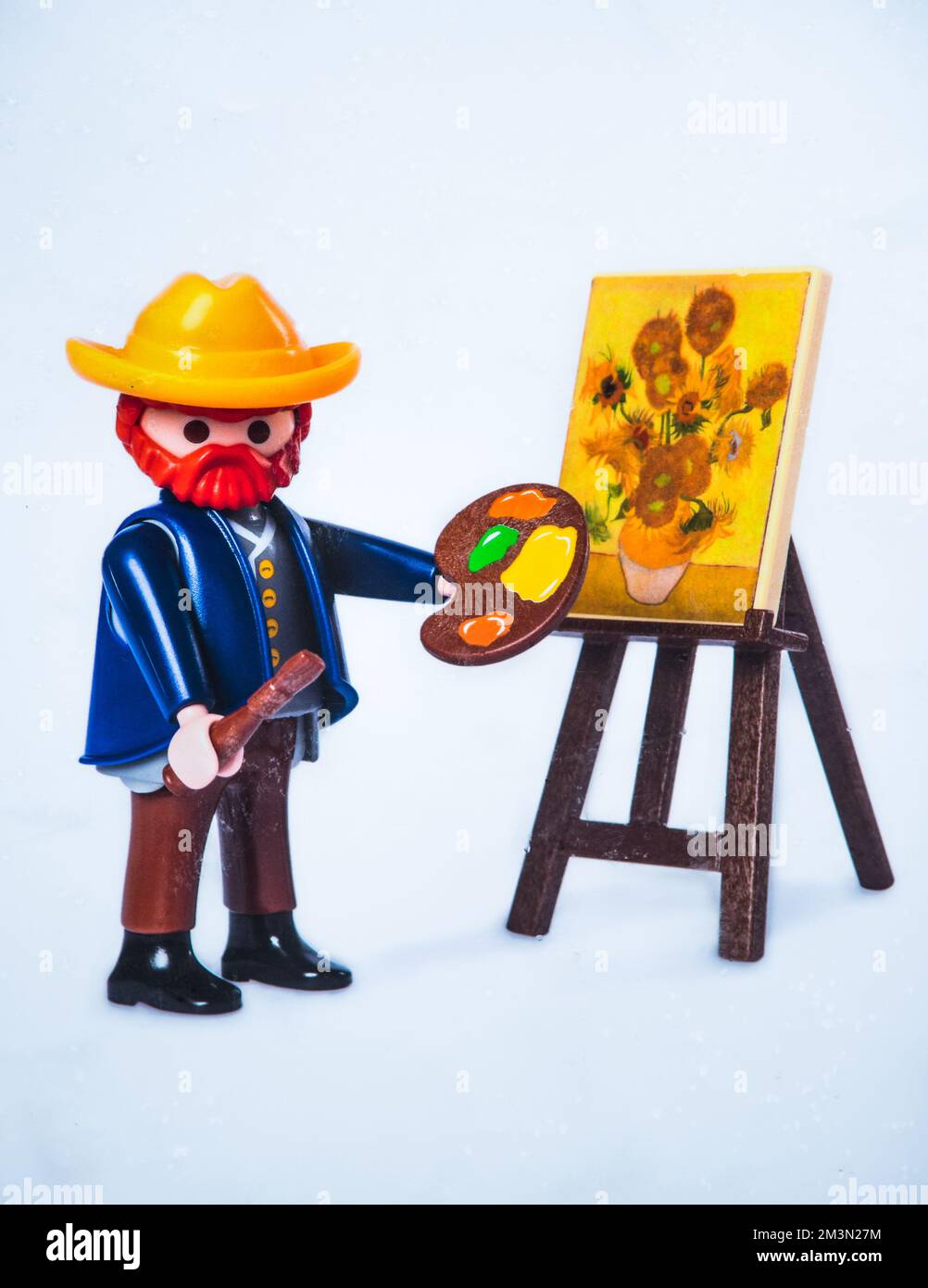 Amsterdam, Netherlands. December 2022. Vincent van Gogh as a play mobil figure. High quality photo Stock Photo